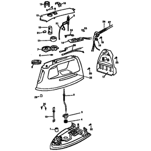 Part Location Diagram of 168314-08 Black and Decker Pc Board